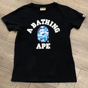BAPE Black Camo College T-shirt